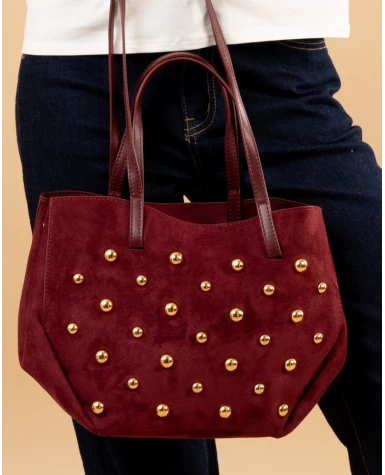Sac suédine boules