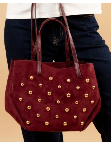 Sac suédine boules