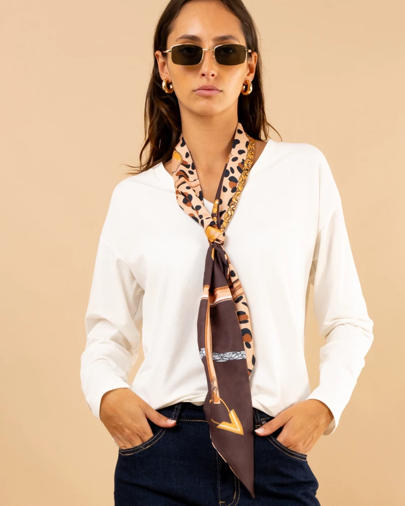 Foulard bandeau léopard