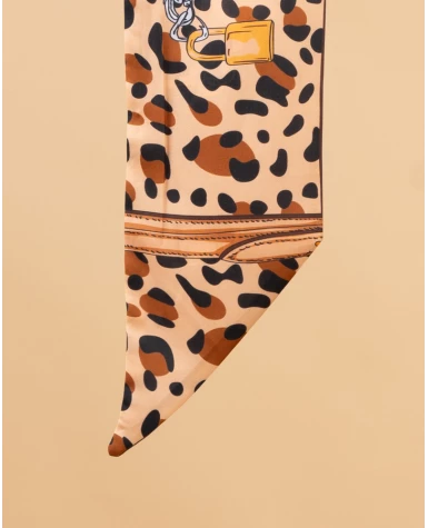 Foulard bandeau léopard