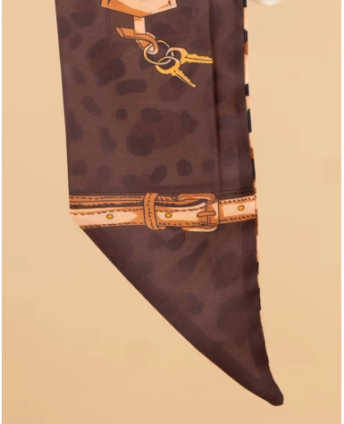 Foulard bandeau léopard
