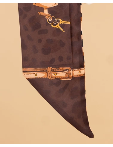 Foulard bandeau léopard