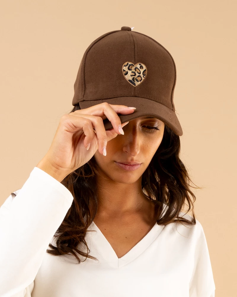 Casquette coeur léo