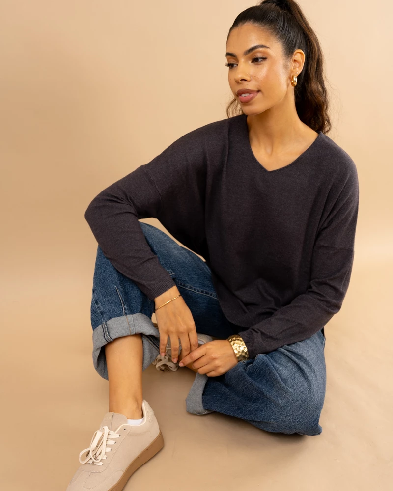 Pull col en v oversize