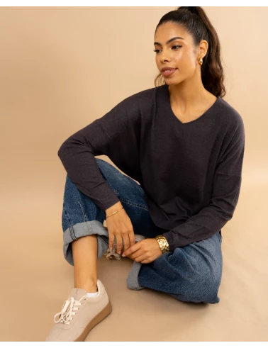 Pull col en v oversize