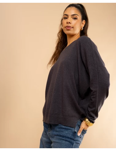 Pull col en v oversize