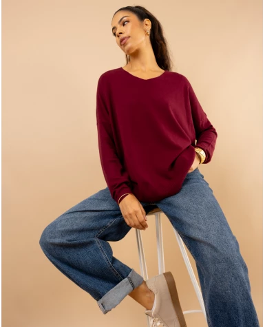 Pull col en v oversize