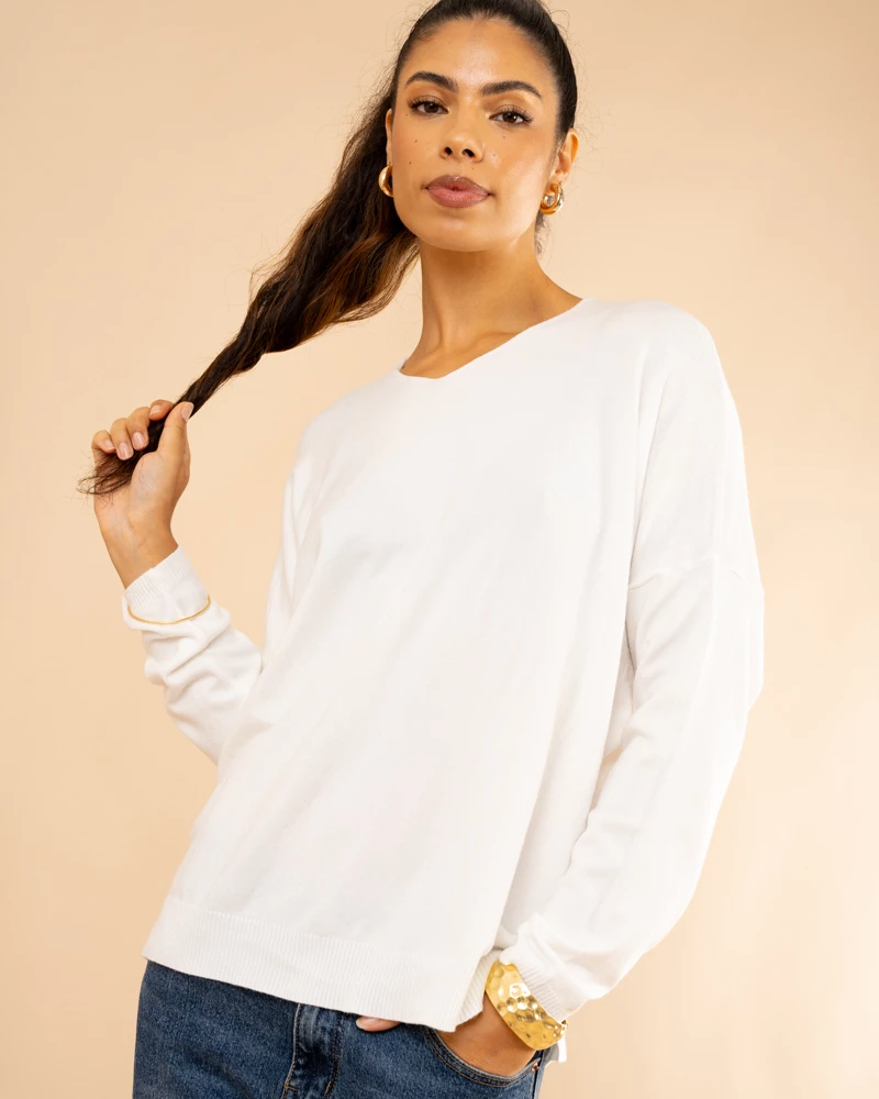 Pull col en v oversize