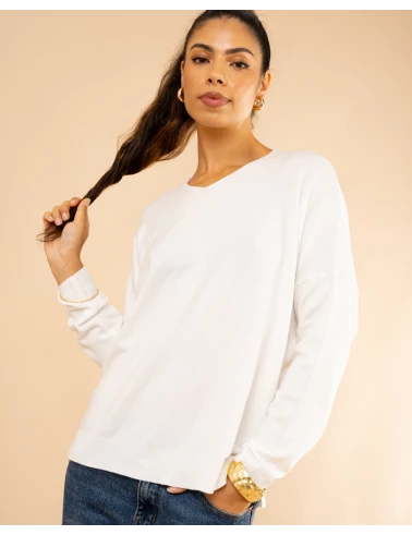 Pull col en v oversize