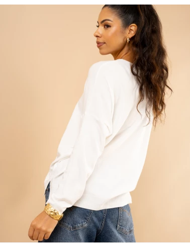 Pull col en v oversize