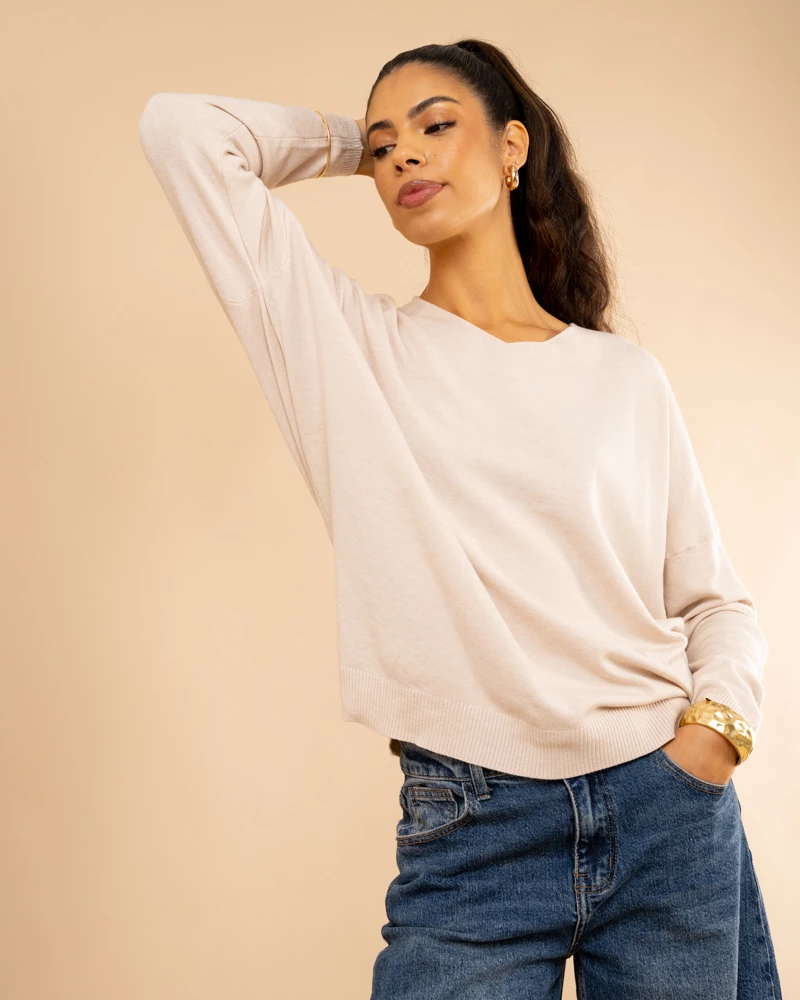 Pull col en v oversize