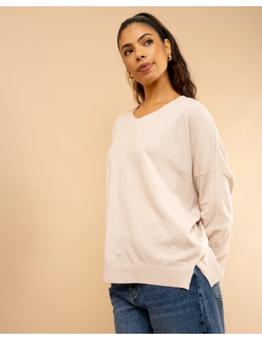 Pull col en v oversize