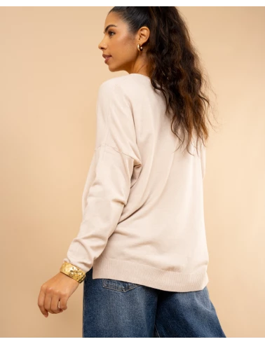 Pull col en v oversize