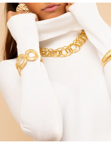 Pull col roulé