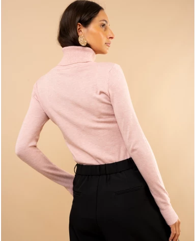 Pull col roulé