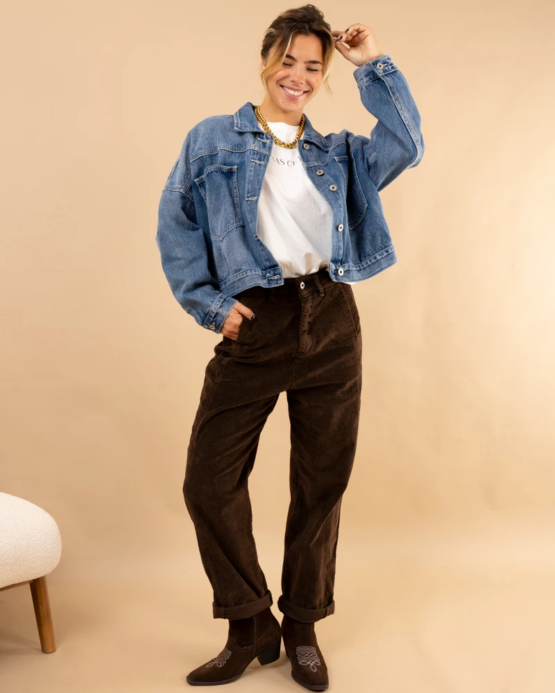 Slouchy côtelé