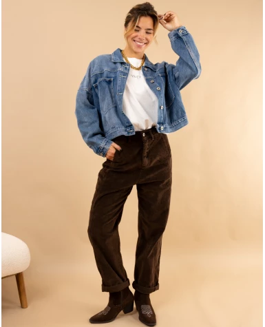 Slouchy côtelé