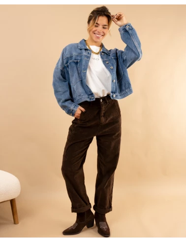 Slouchy côtelé