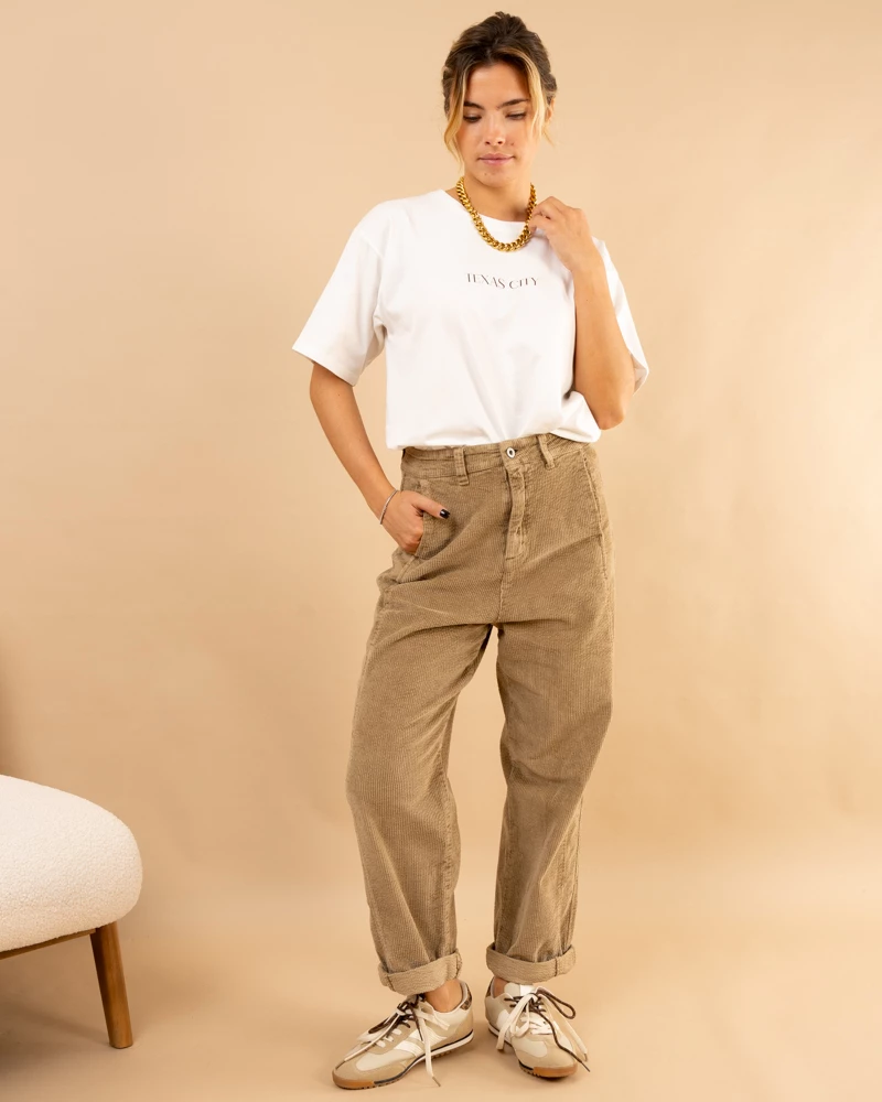 Slouchy côtelé