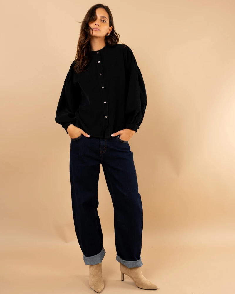 Chemise velours côtelée