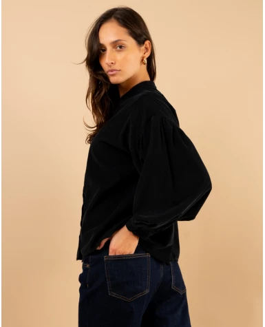 Chemise velours côtelée