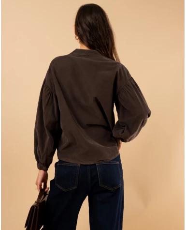 Chemise velours côtelée