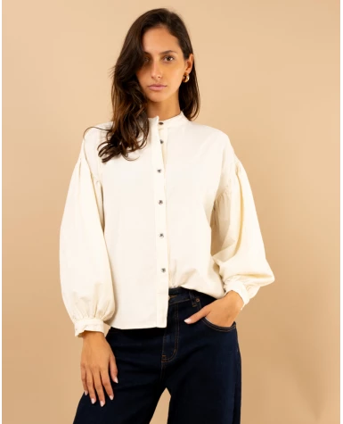 Chemise velours côtelée