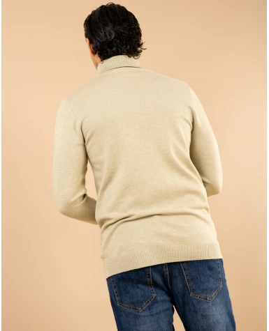 Pull col roulé