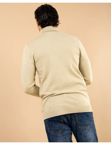 Pull col roulé
