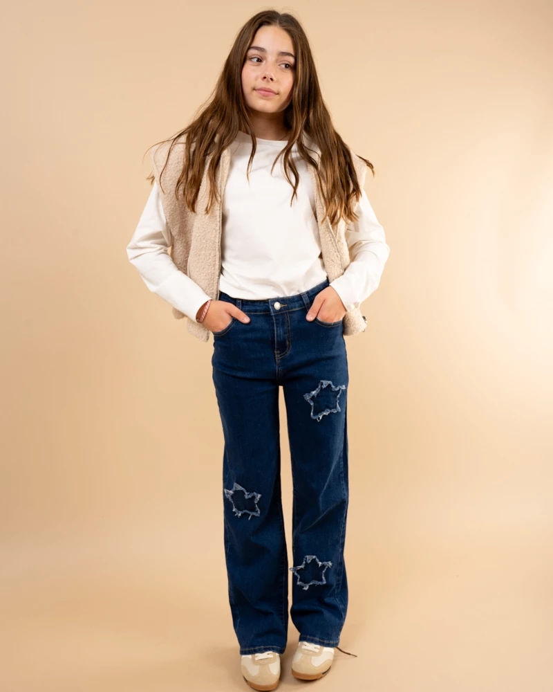 Jean patch étoile