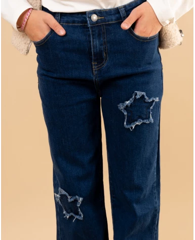 Jean patch étoile
