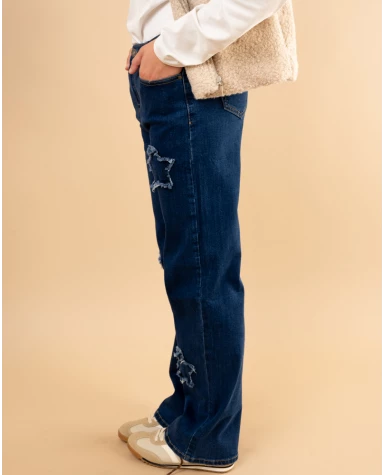 Jean patch étoile