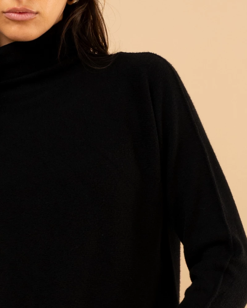 Pull col haut