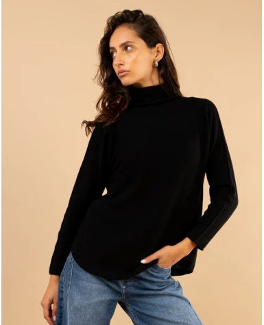Pull col haut