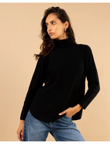 Pull col haut