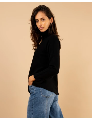 Pull col haut
