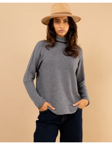 Pull col haut