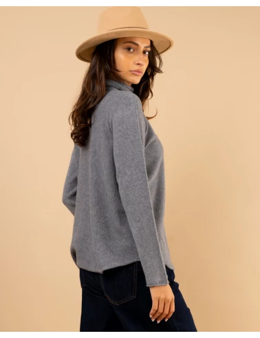 Pull col haut