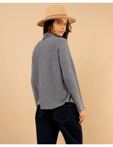 Pull col haut