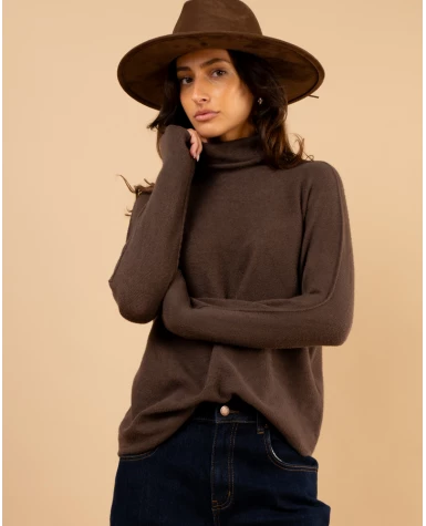Pull col haut
