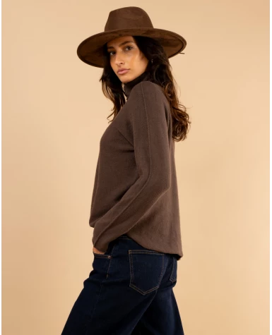 Pull col haut