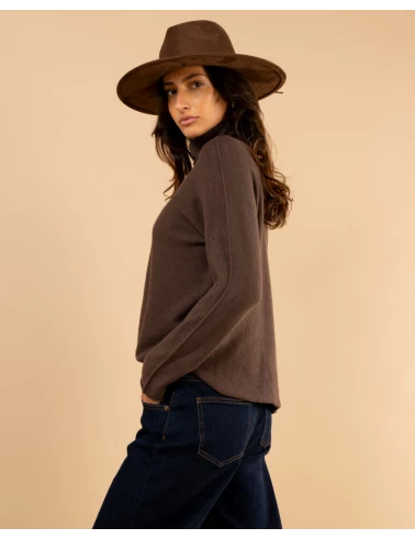 Pull col haut
