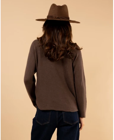 Pull col haut