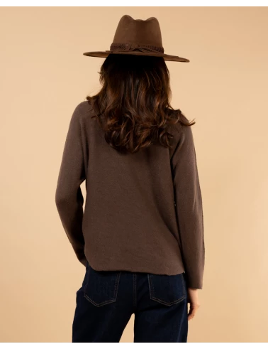 Pull col haut