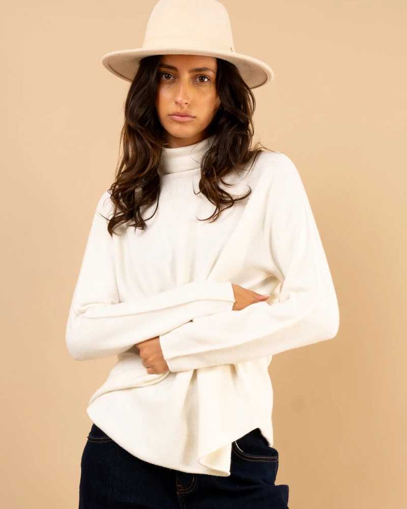 Pull col haut