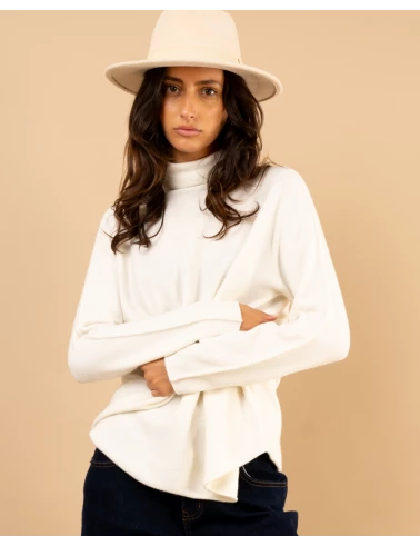 Pull col haut