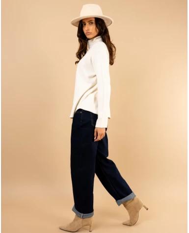 Pull col haut