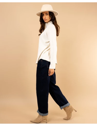 Pull col haut