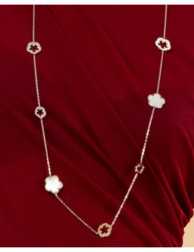 Collier fleurs