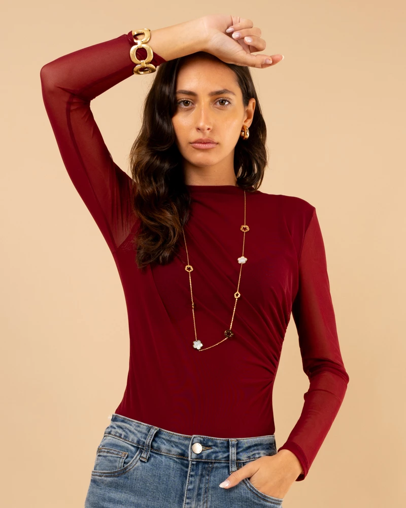 Collier fleurs